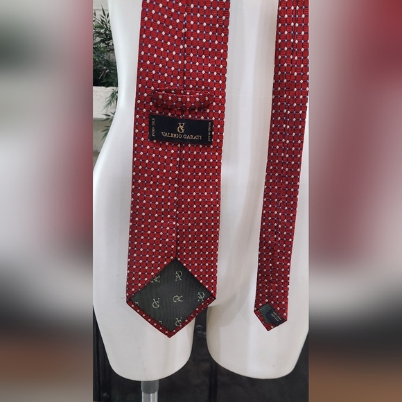 Valerio Garati Classic VG 100%  Silk Handmade Neck Tie- ITALY - Picture 6 of 8